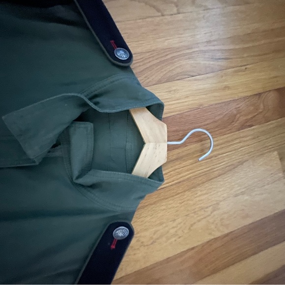 Trench two tone wool sleeve coat - Picture 8 of 14